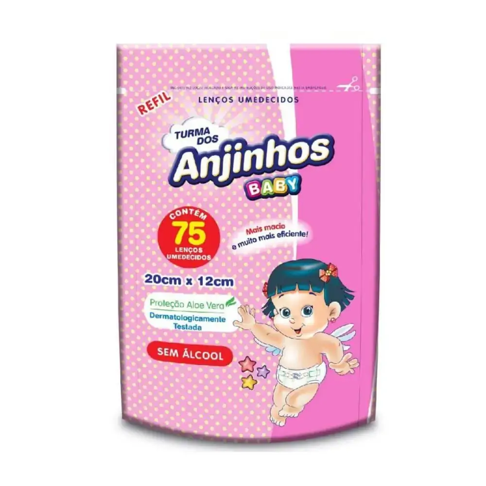 Lenco Um T Anjinhos Rosa Rf C/75