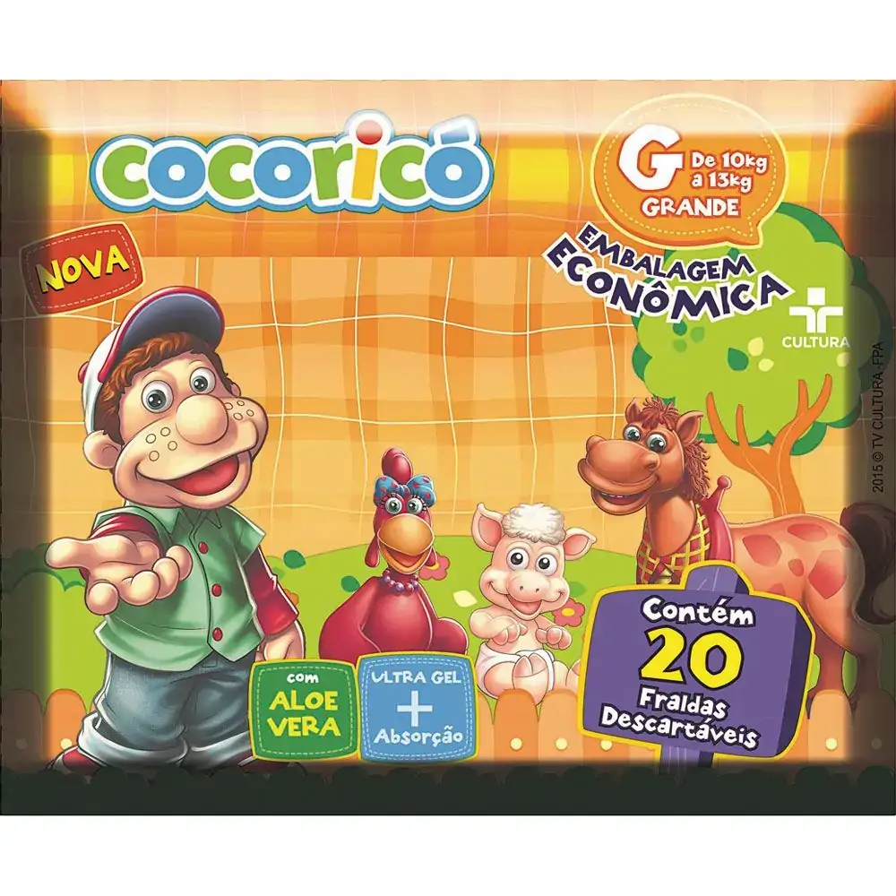 Fralda Cocorico G 20un