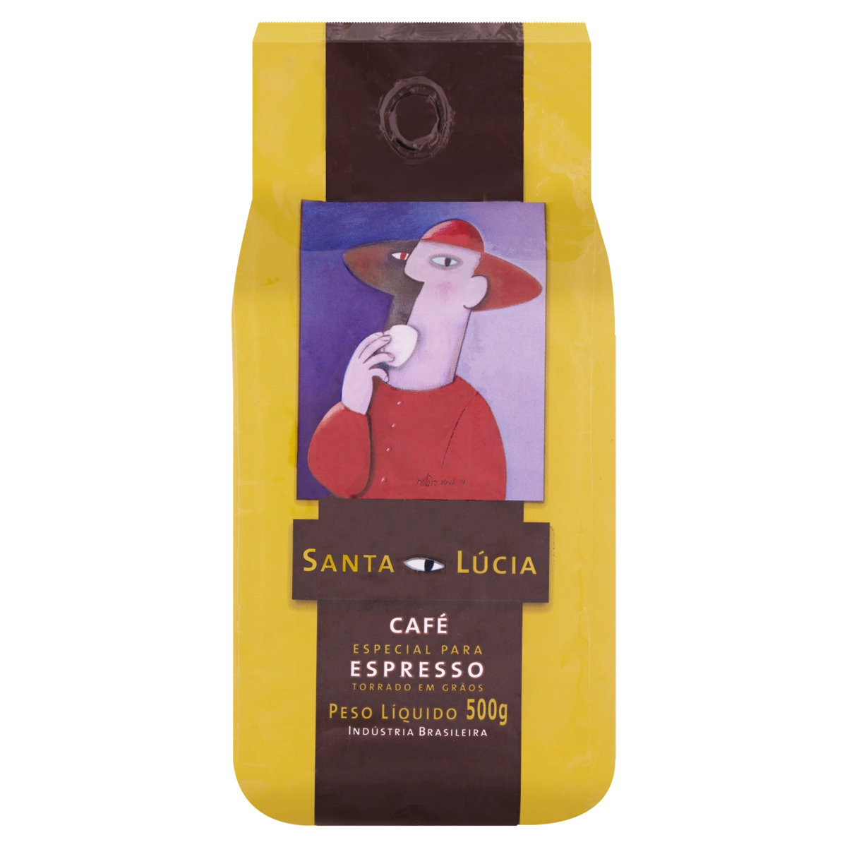 Café Torrado Em Grãos Espresso Santa Lúcia Pacote 500g