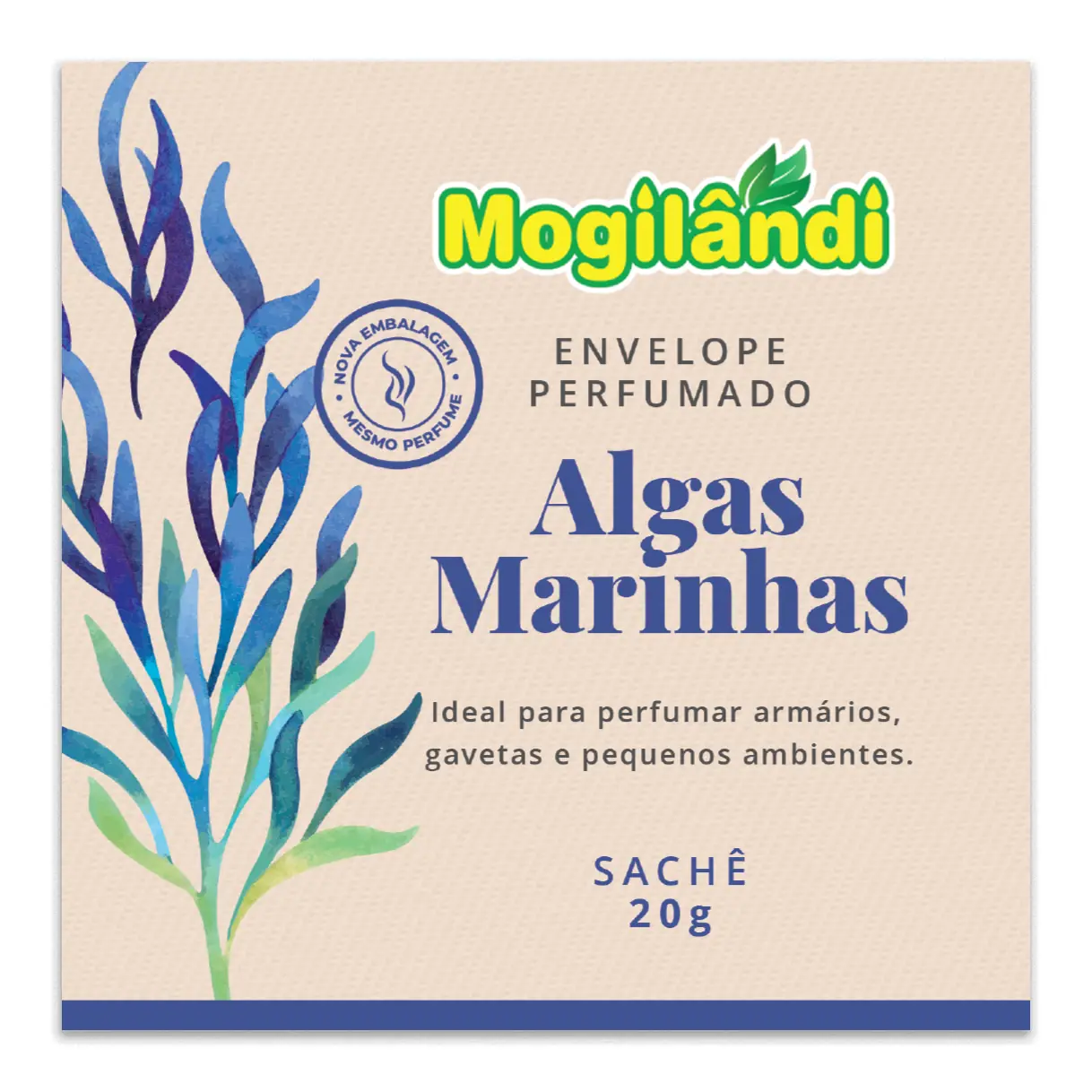 Envelope Perfumado Mogilândi Algas Marinhas 20g