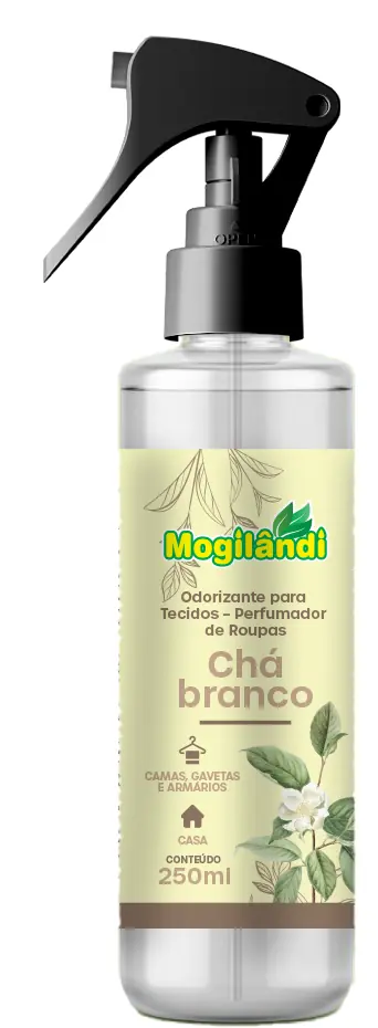 Odorizador De Tecidos Mogilandi 250ml Cha Branco