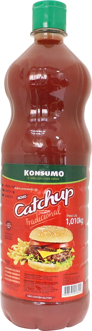 Ketchup Tradicional Konsumo Garrafa 1,01kg