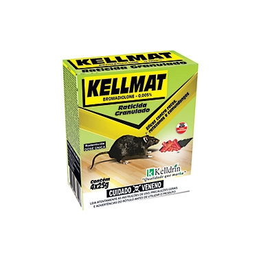 Raticida Kellmat 25gr Granulado Caixa
