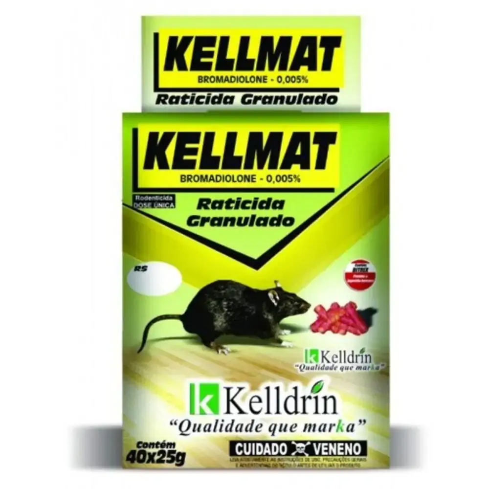 Raticida Granulado Kellmat Display 40x25 Gr