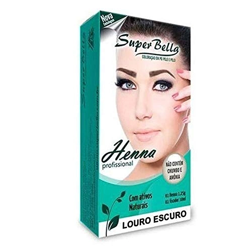 Tintura Super Bella Henna Louro Escuro 1,25g Un