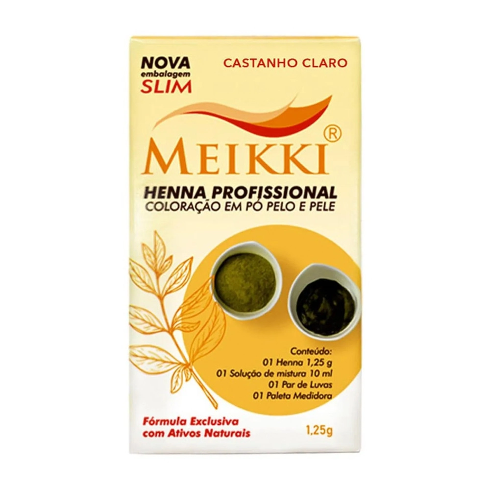 Henna Meikki Slim Castanho Claro 1,25g