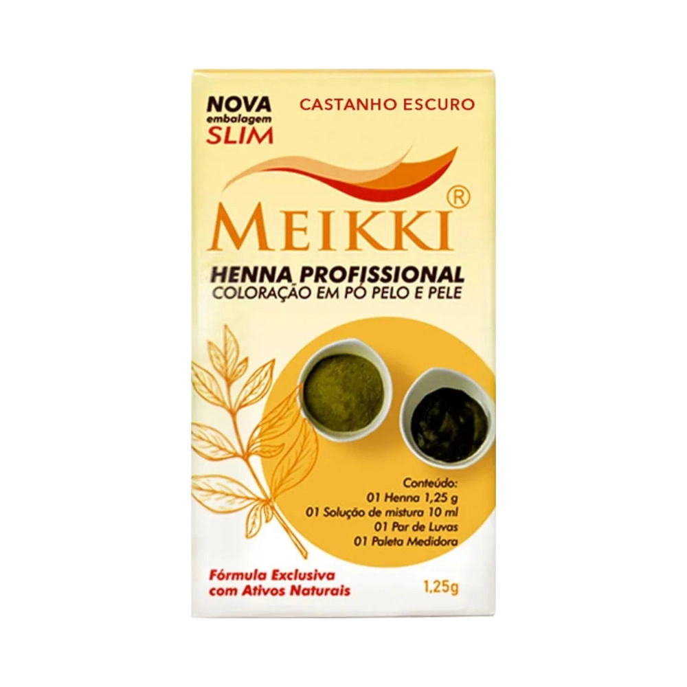 Henna Meikki Slim Castanho Escuro 1,25g
