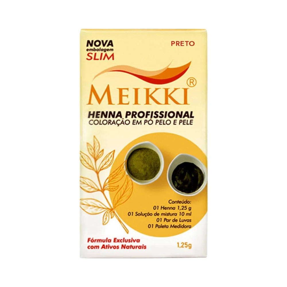 Henna Meikki Slim Preto 1,25g