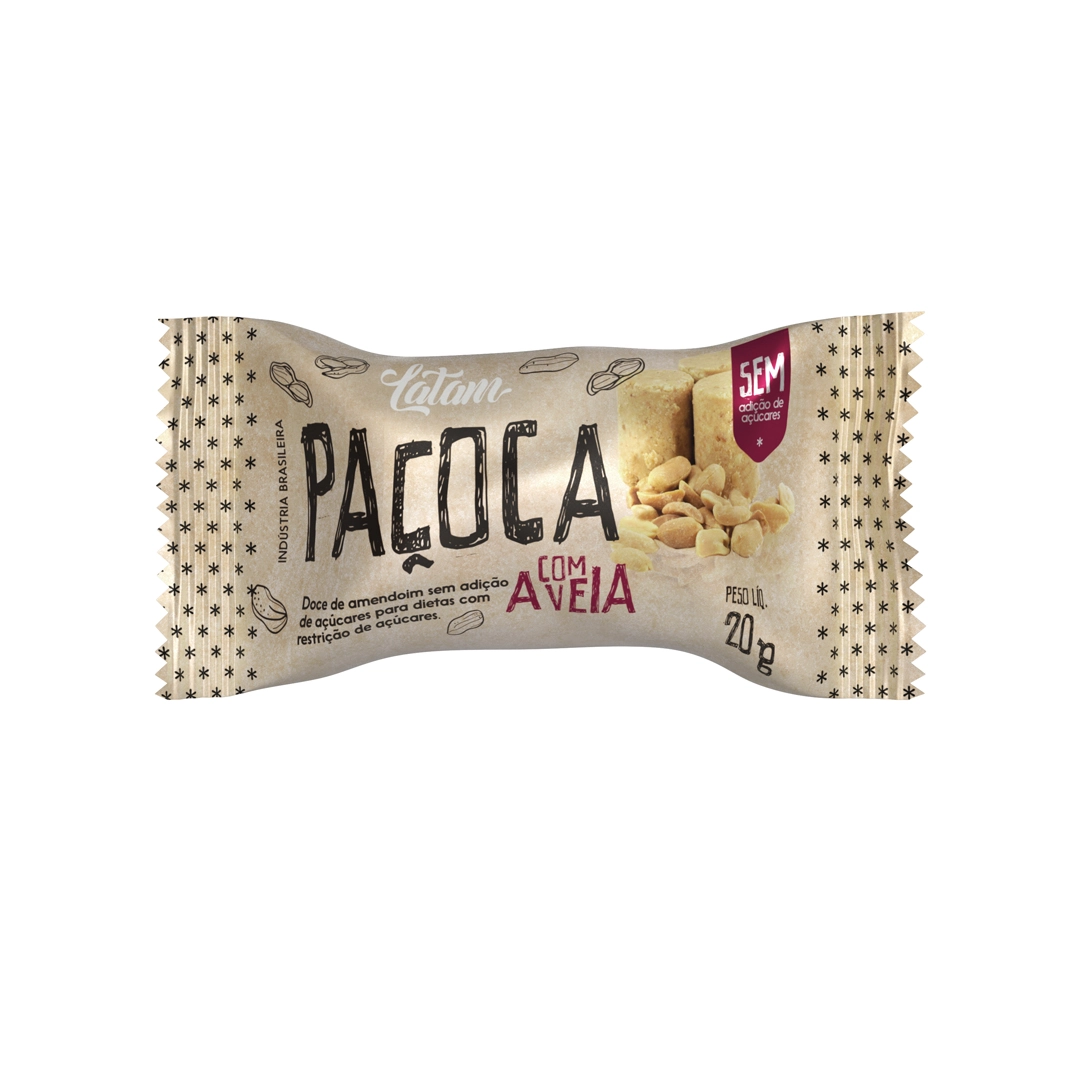 Latam Pacoca Com Aveia Zero Acucar 20g