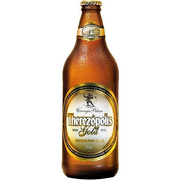 Cerveja Premium Lager Puro Malte Therezópolis Gold Garrafa 600ml