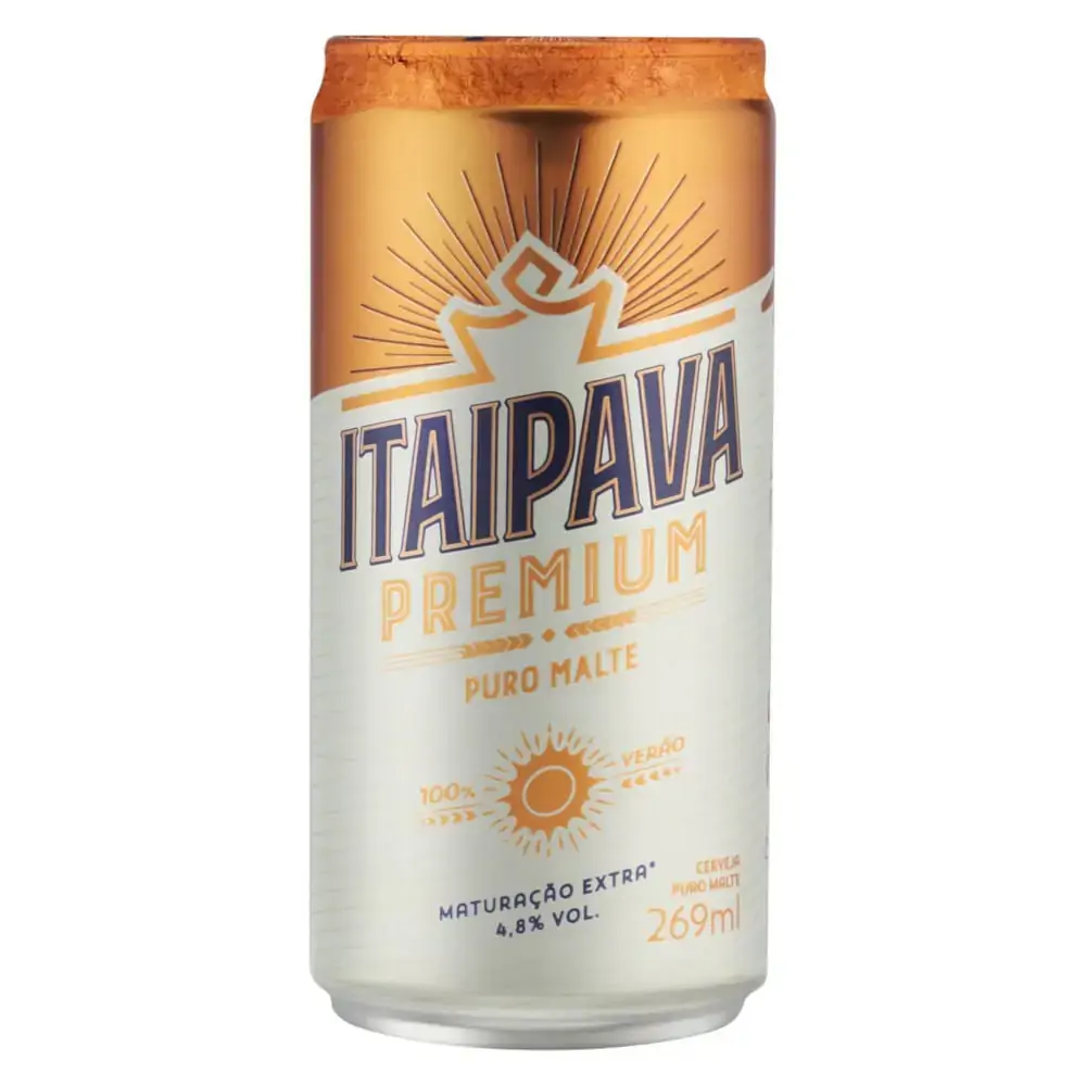 Cerveja Lager Puro Malte Itaipava Premium Lata 269ml
