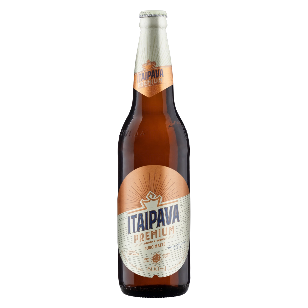 Cerveja Lager Puro Malte Itaipava Premium Garrafa 600ml