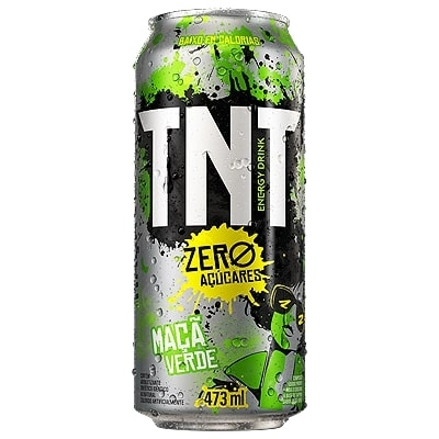 Energético Maçã Verde Zero Açúcar Tnt Lata 473ml