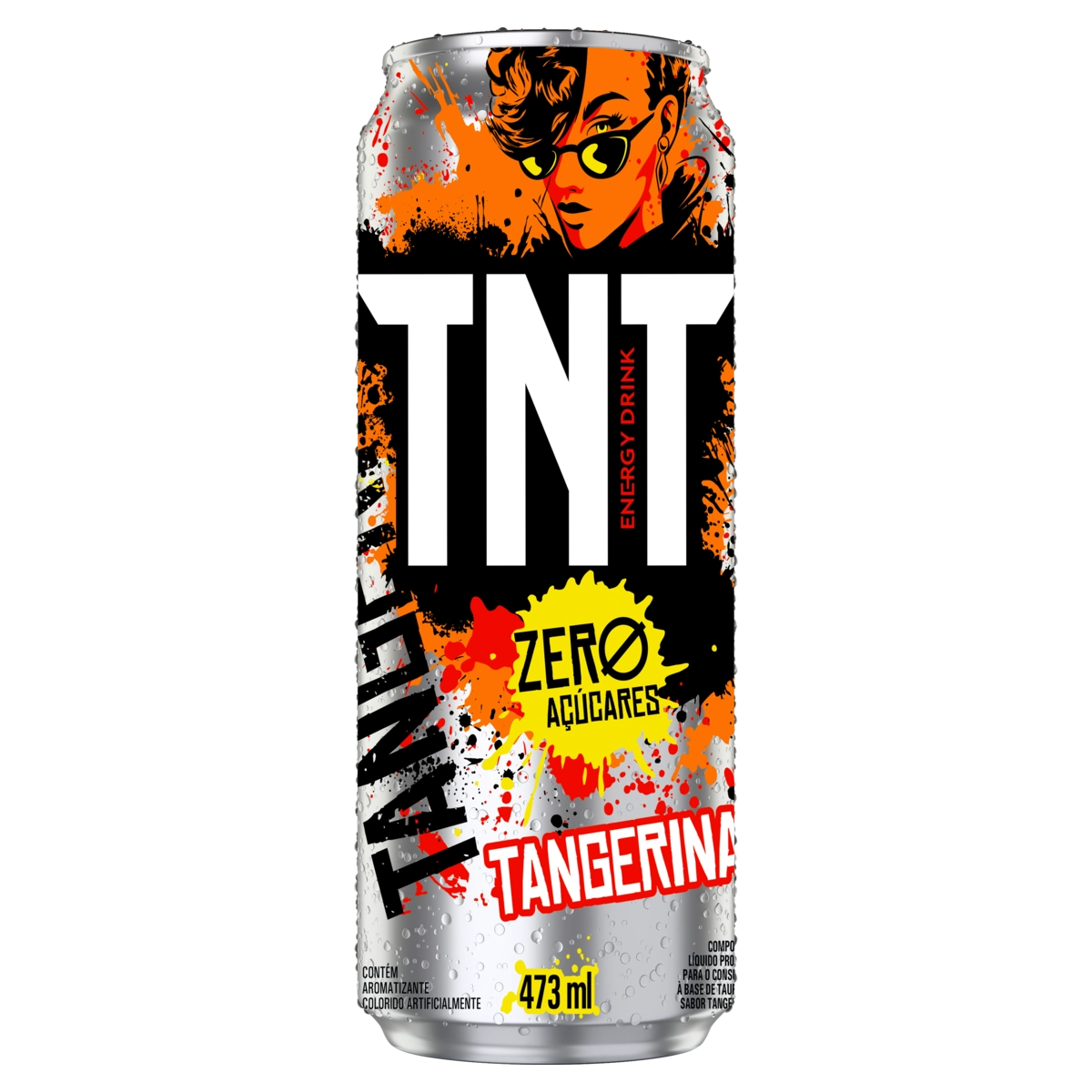 Energético Tangerina Zero Açúcar Tnt Lata 473ml