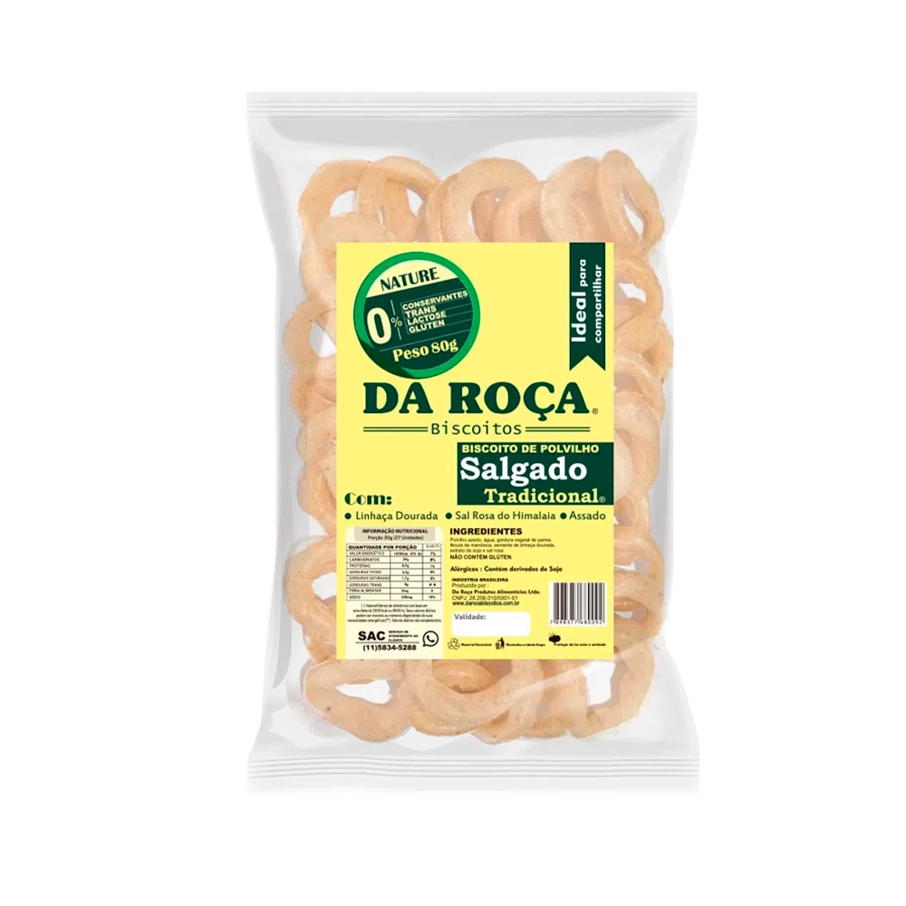 Bidcoito De Polvilho Da Roca Salg 80gr