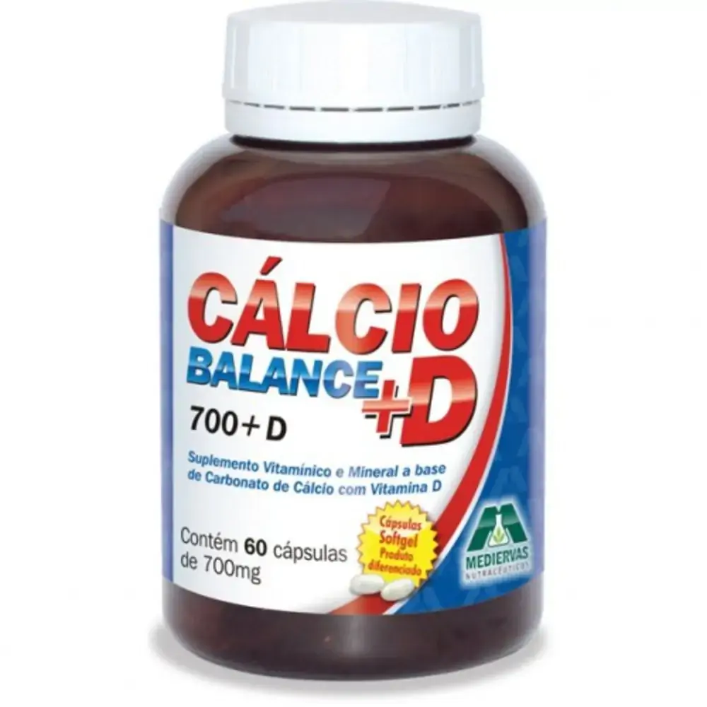 Calcio Balance 600mg Mag 60 Cap Mediervas