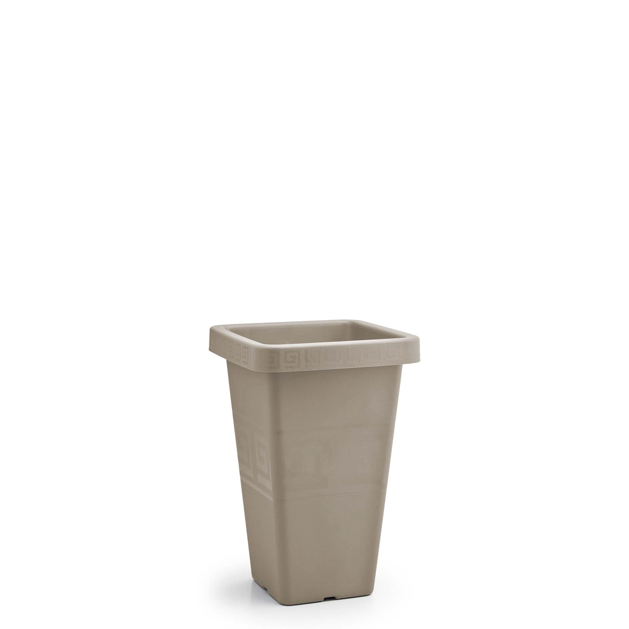 Vaso Grego Quadrado 10l Areia Ref 0798