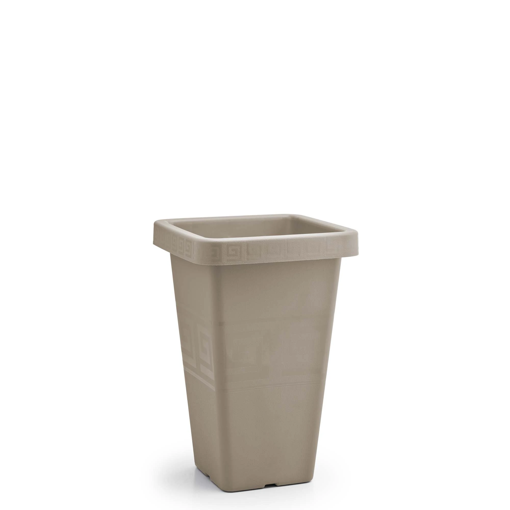 Vaso Grego Quadrado 13 Litros Areia