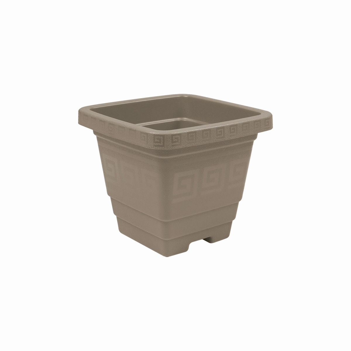 Vaso Quadrado Pp 650ml Areia 813