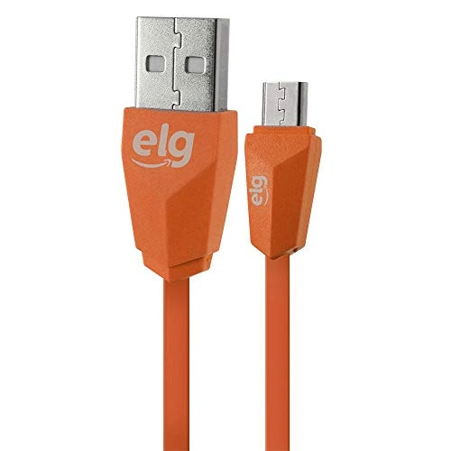 Ec510pt Cabo Micro Usb Para Recarga / Sincronizacao Cabeca Tipo Prisma 1 Metro Preto Elg