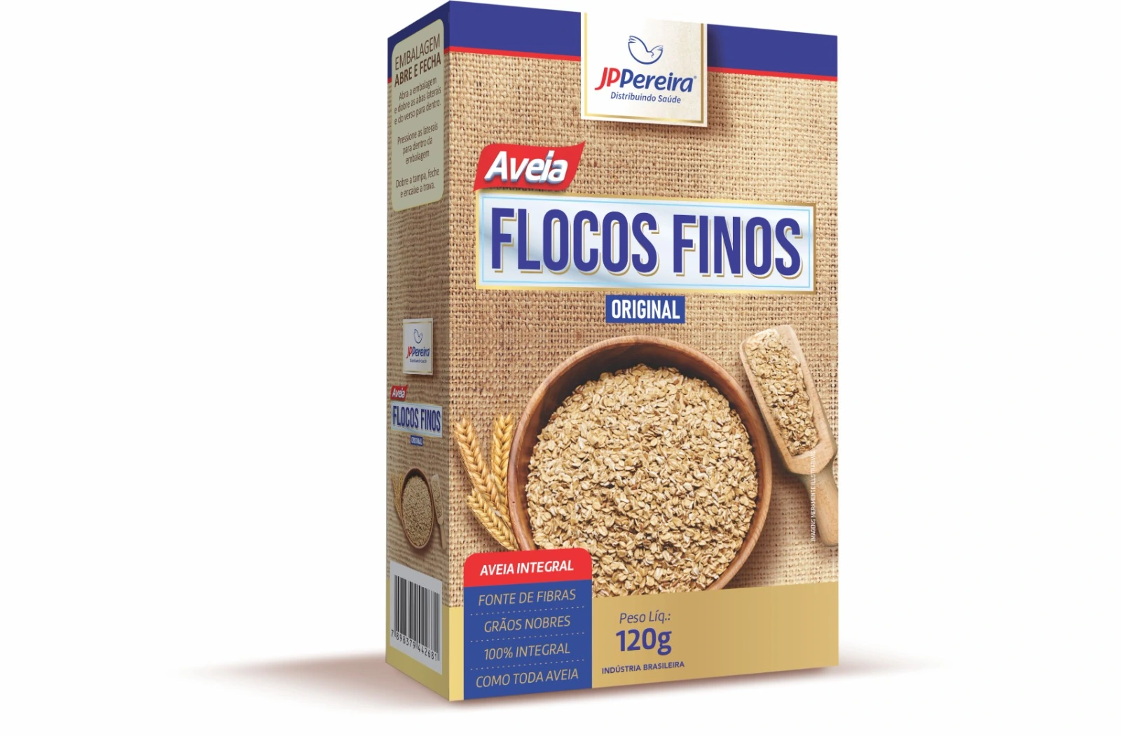 Aveia Jp Pereira 120g Flocos Finos