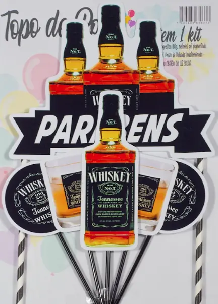 Topo Bolo Jack Daniel Fazendo Festa