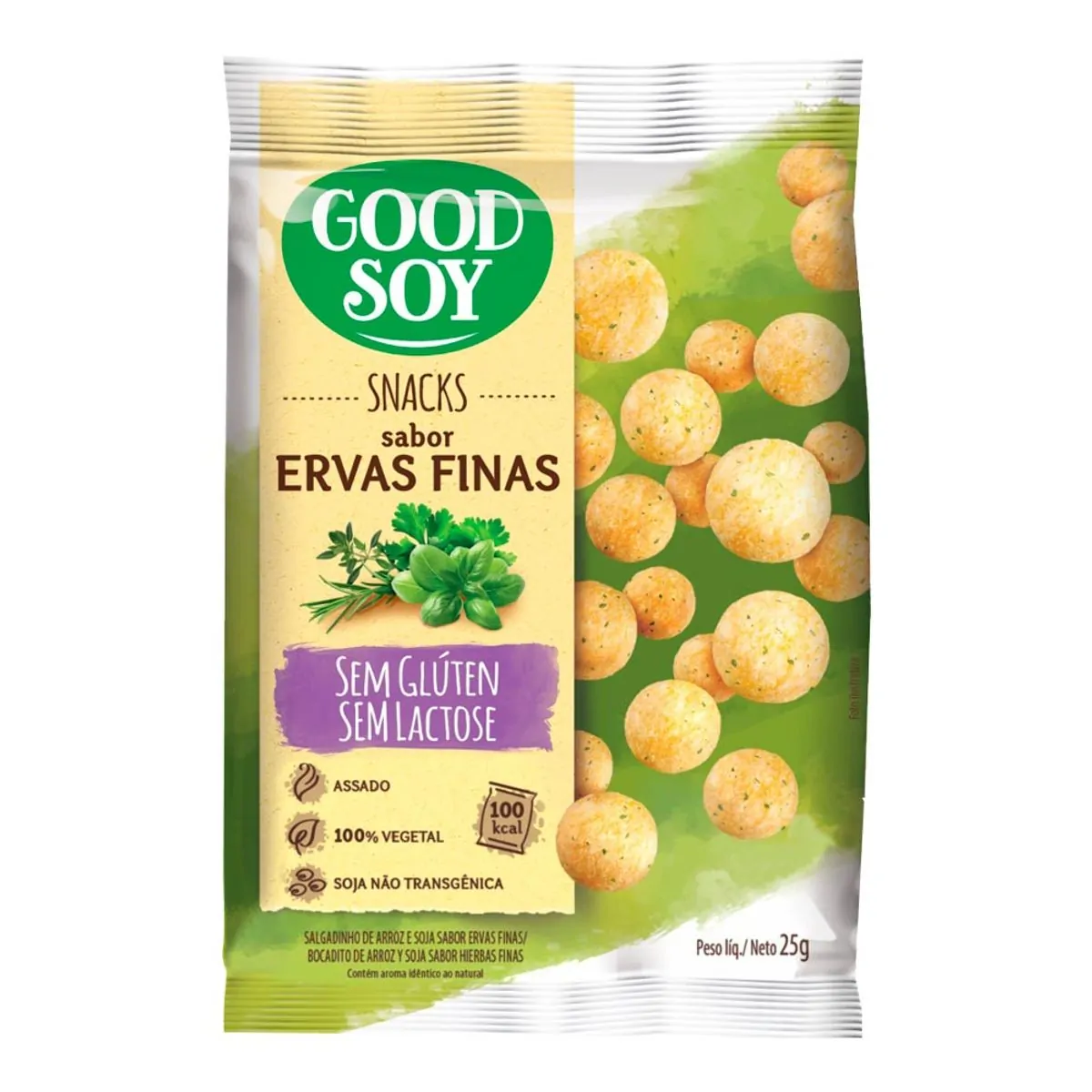 Salgadinho de Soja GoodSoy Sabor Ervas Finas 25g