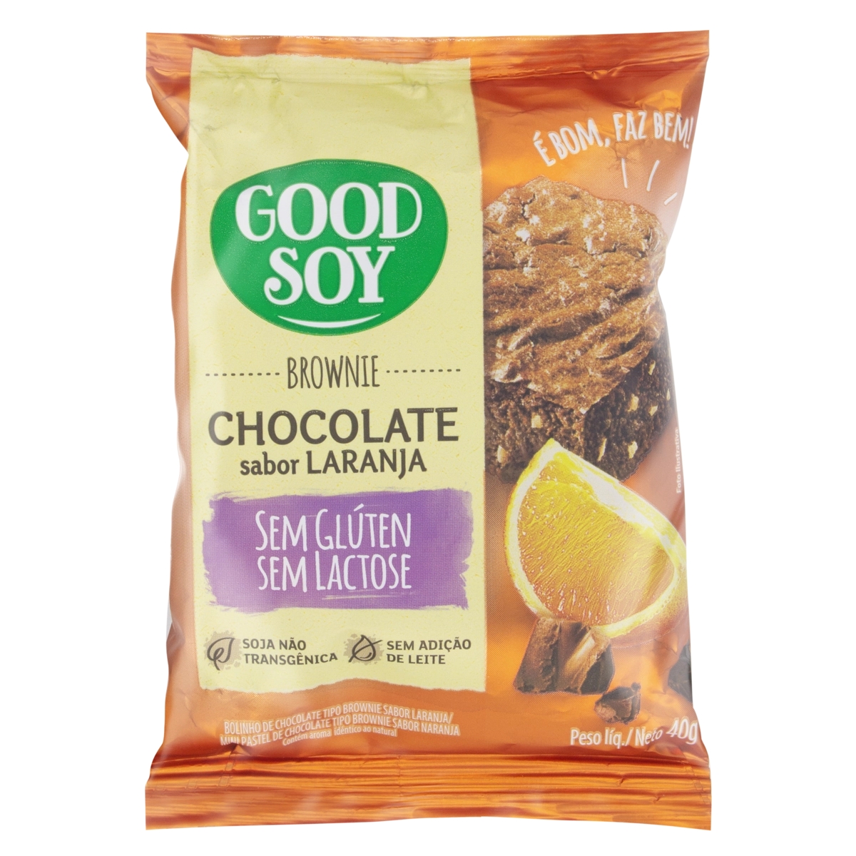 Brownie Laranja Disp 10x38g Mv Good Soy