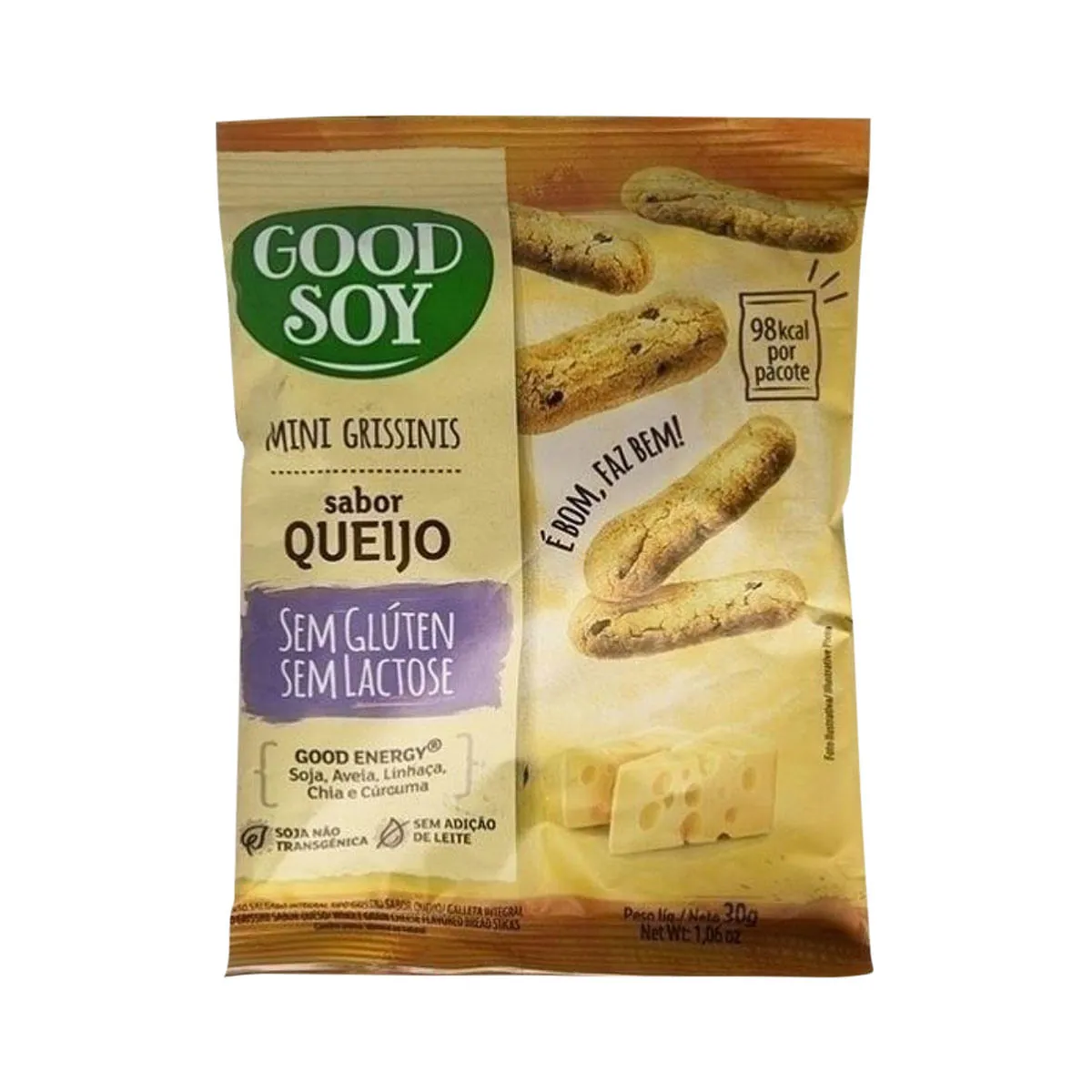 Grissinis Good Soy 30g Integral Queijo