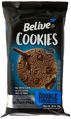 Cookies Sabor Chocolate Sem Glúten Sem Açúcar Cx 10 Unidades 340g Believe