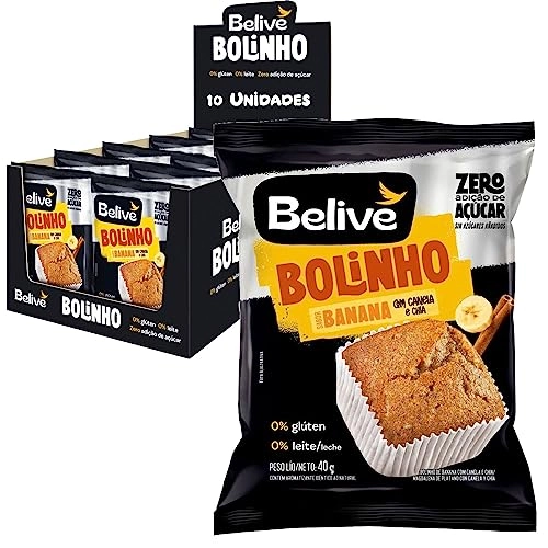 Muffin Bel Banana/can/chia S/g S/l10x40g Belive