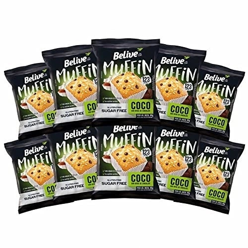 Muffin De Coco Com Chocolate Sem Glúten Cx10 340g Believe