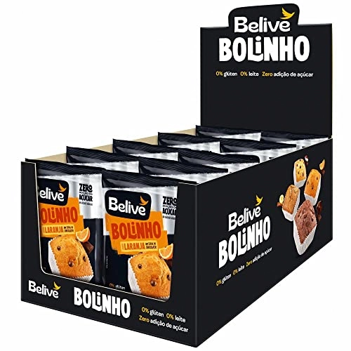 Muffin De Laranja Com Gotas De Chocolate Sem Açúcar Cx10 400g Belive Mamy