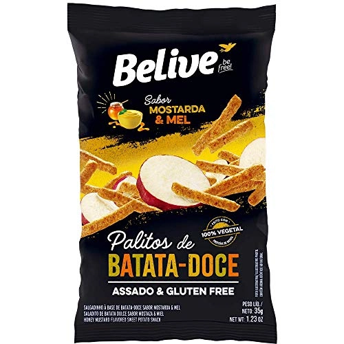 Palitos de Batata Doce Mostarda & Mel Belive 35g