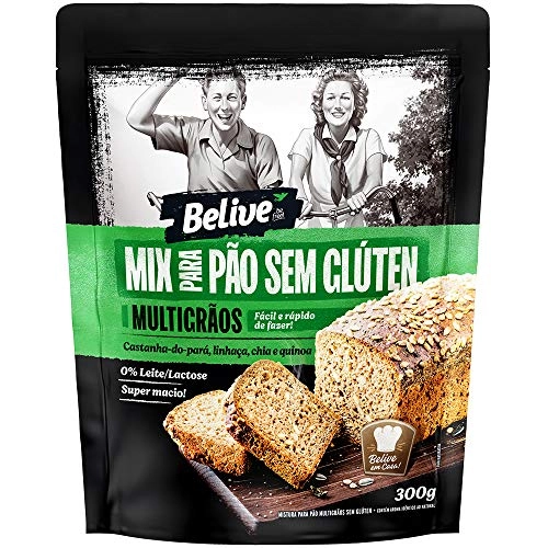 Mix Para Pão Sem Glúten Multigrãos Belive