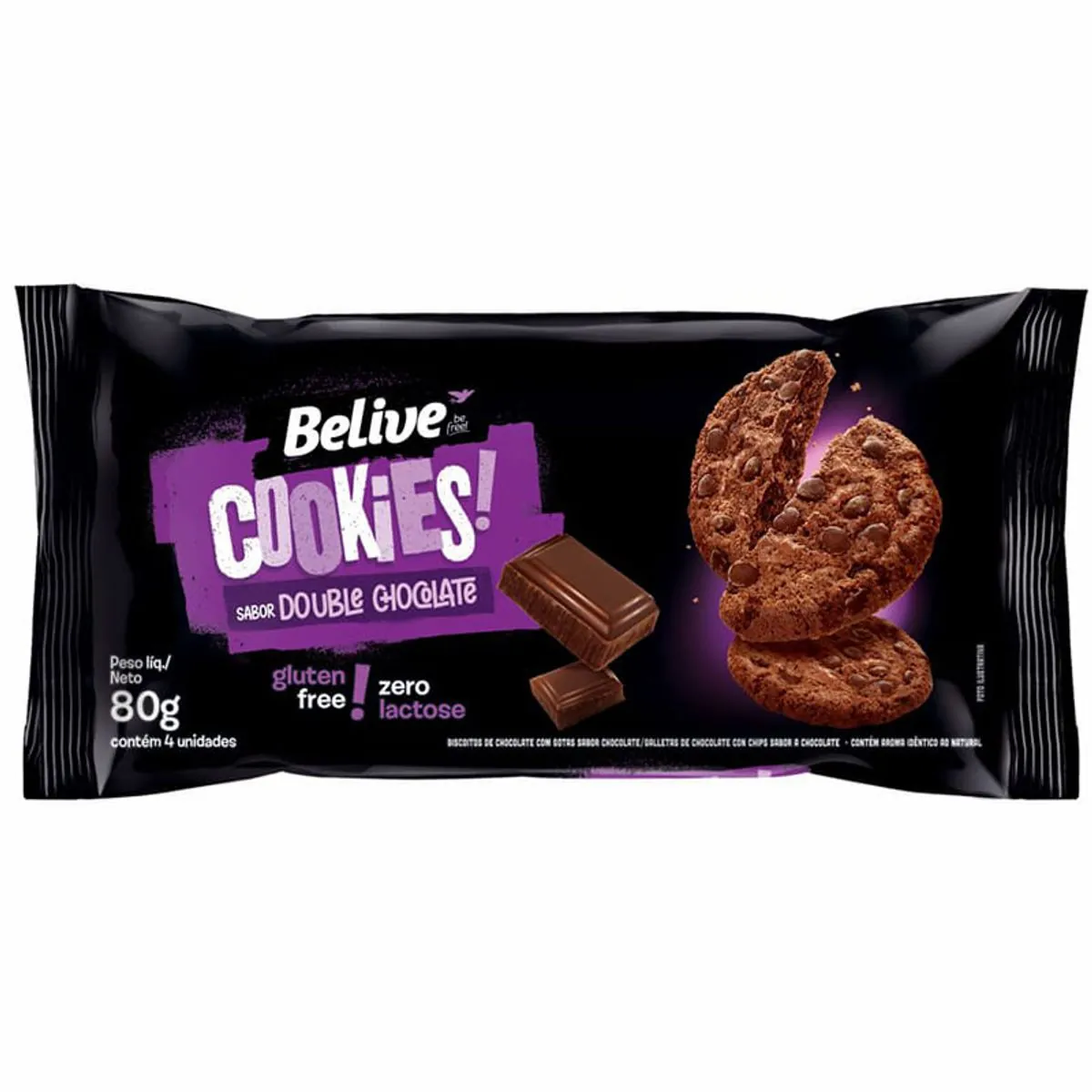 Cookies Double Chocolate Belive 80 g