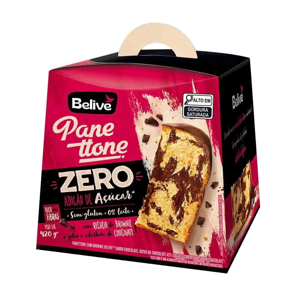 Panetone Belive 420g C/chocolate 50 Cacau S/a E S/l