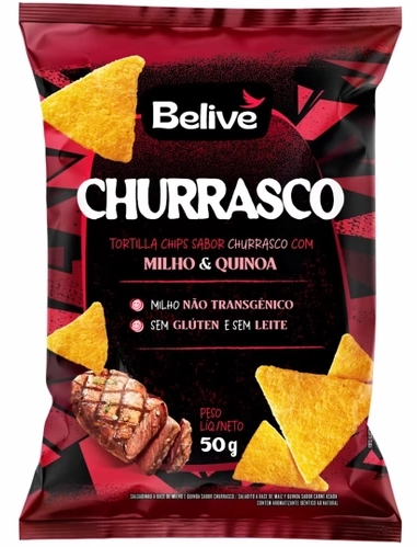Tortilha Chips Churrasco Belive 50g