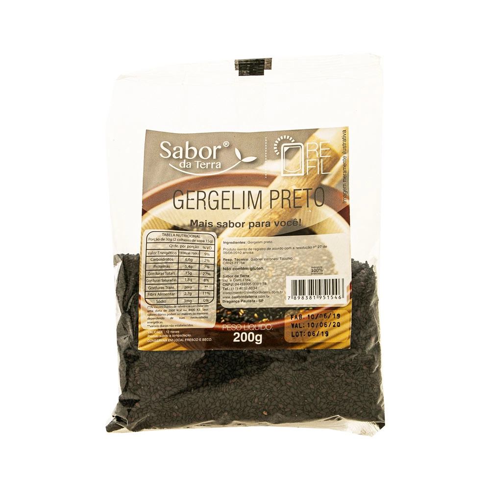Gergelim Preto Sabor Da Terra