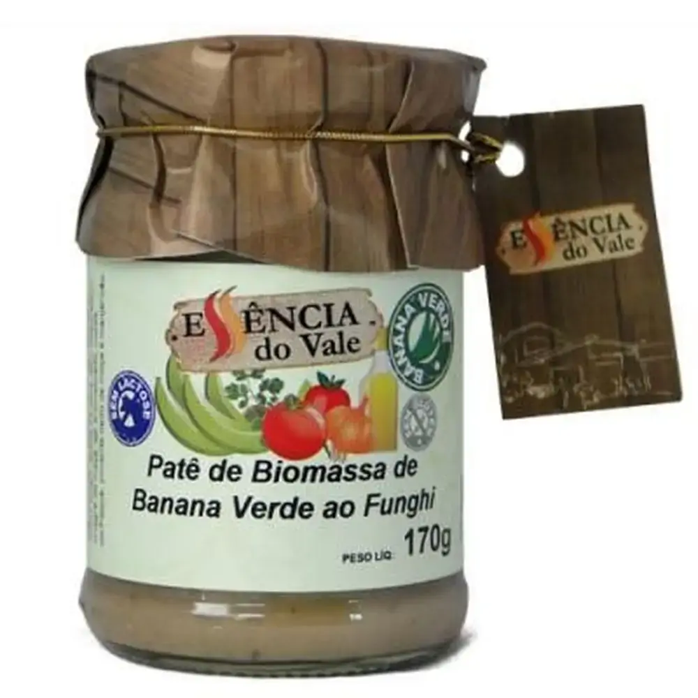 Pate Biomassa Banana Verde Funghi 170g Essencia Do Vale