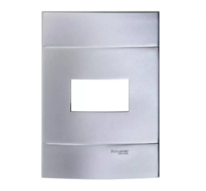 Placa 4X2 1 Módulo Prata Artico Decor Schneider