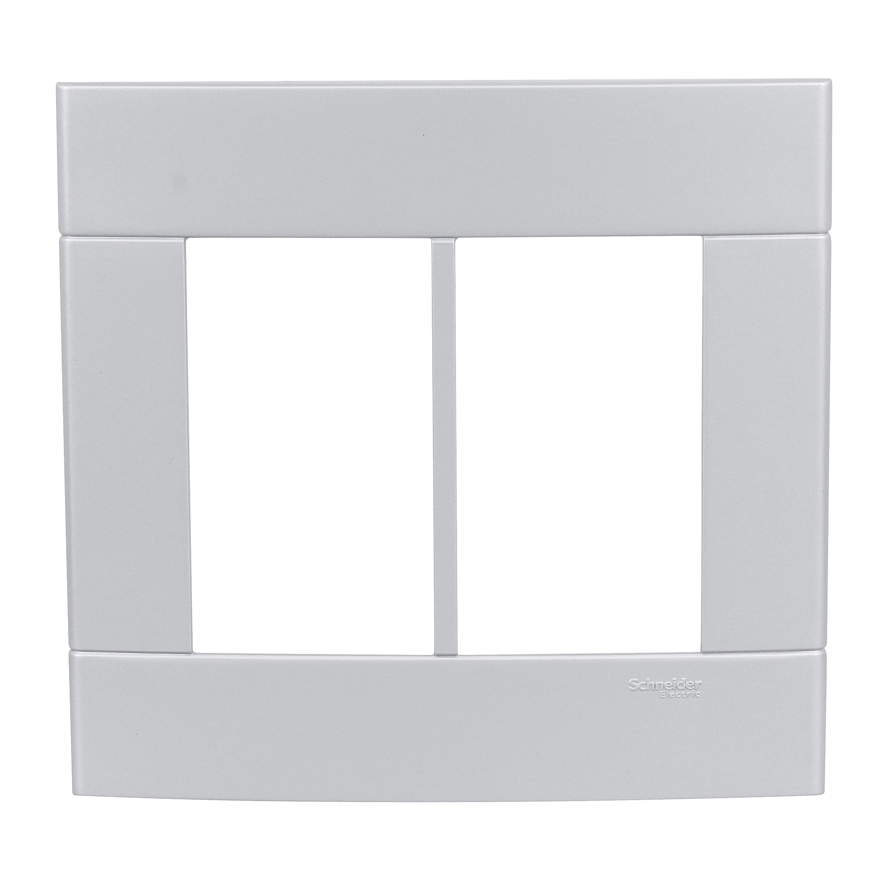 Placa 4X4 6 Módulos Prata Artico Decor Schneider