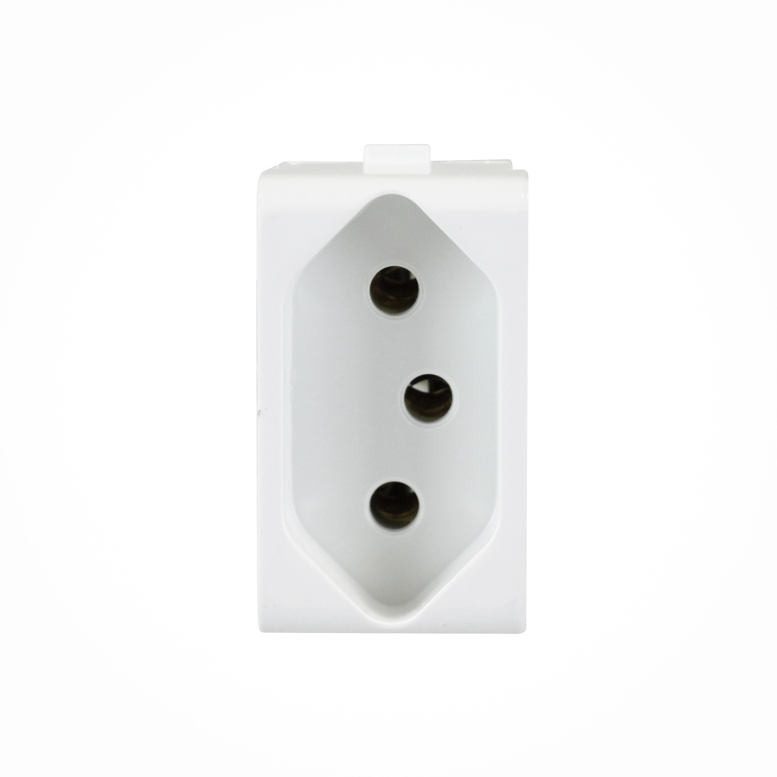 Módulo de Tomada com 2 Polos + Terra 10a 250v Lunare Branco