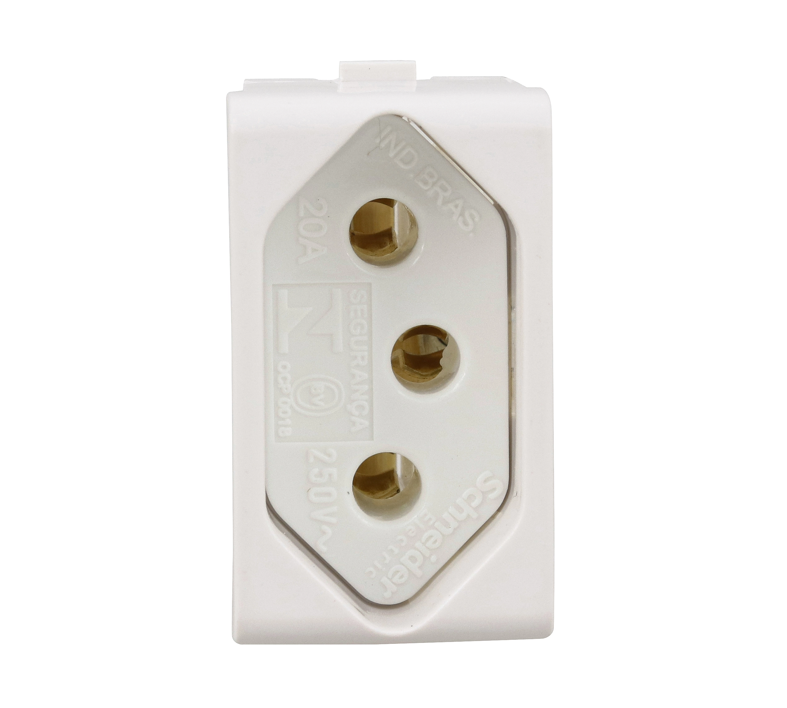 Modulo Tomada 2P+T 20A 250V Branco Decor Schneider