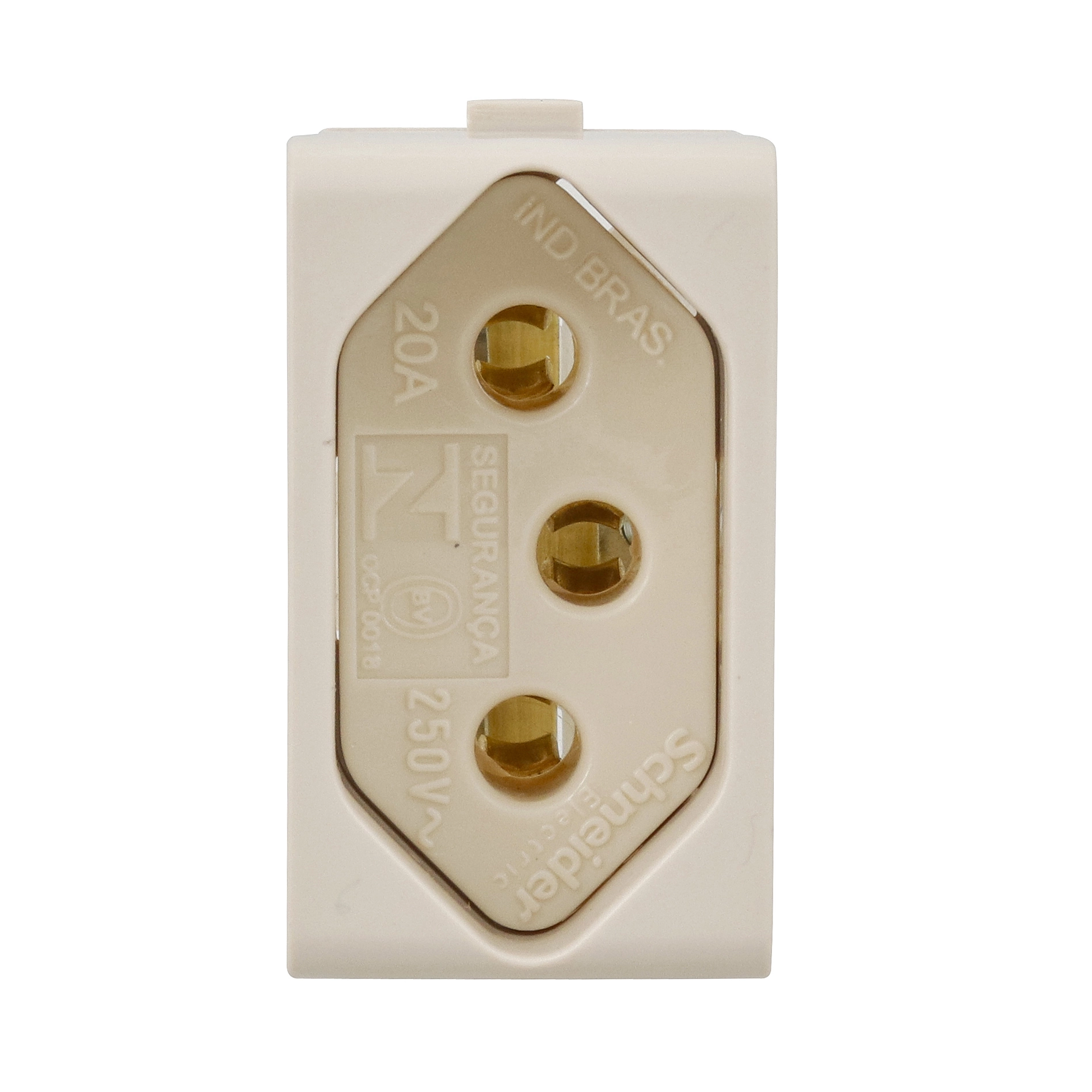 Modulo Tomada 2P+T 20A 250V Marfim Decor Schneider