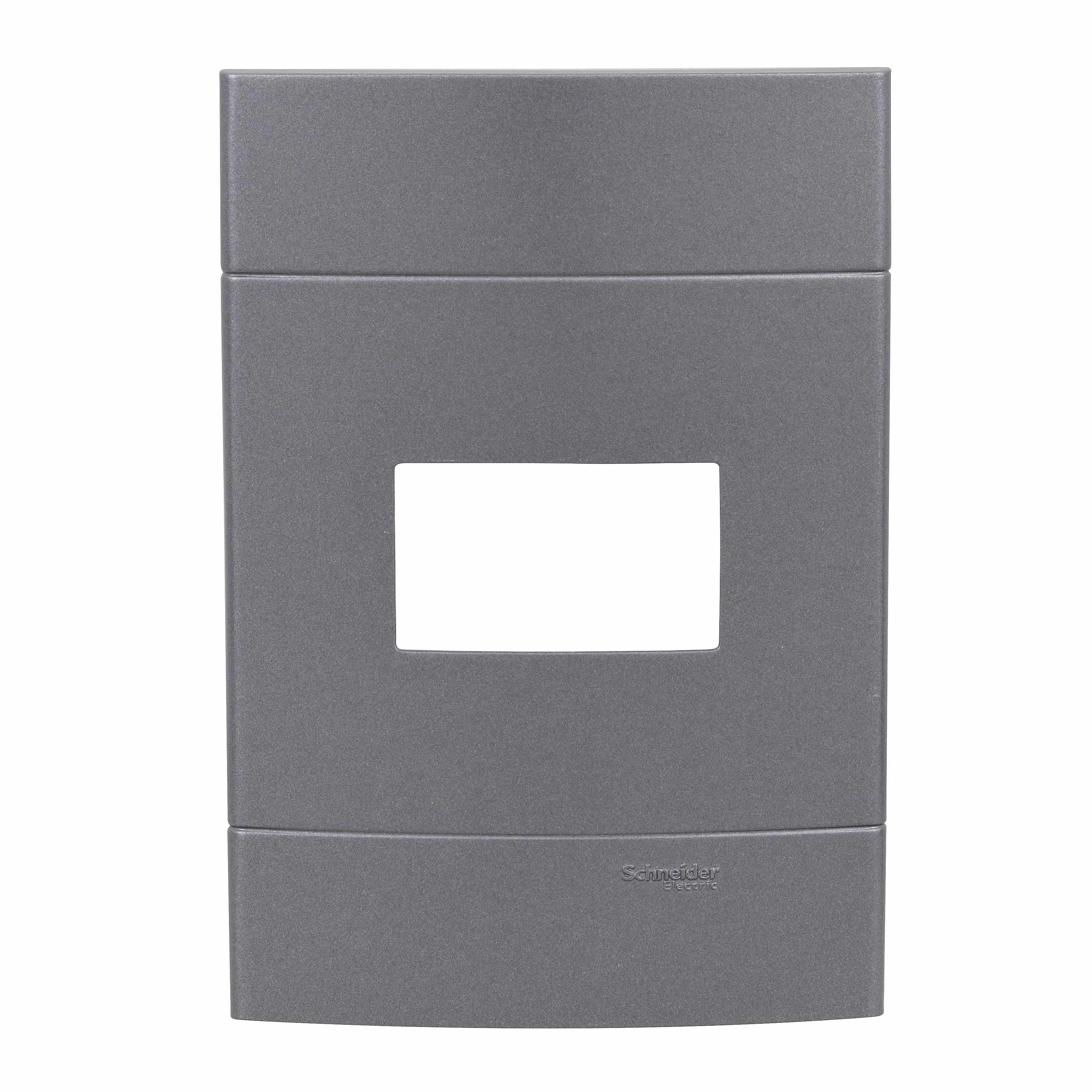 Placa 4X2 1 Módulo Prata Fume Decor Schneider