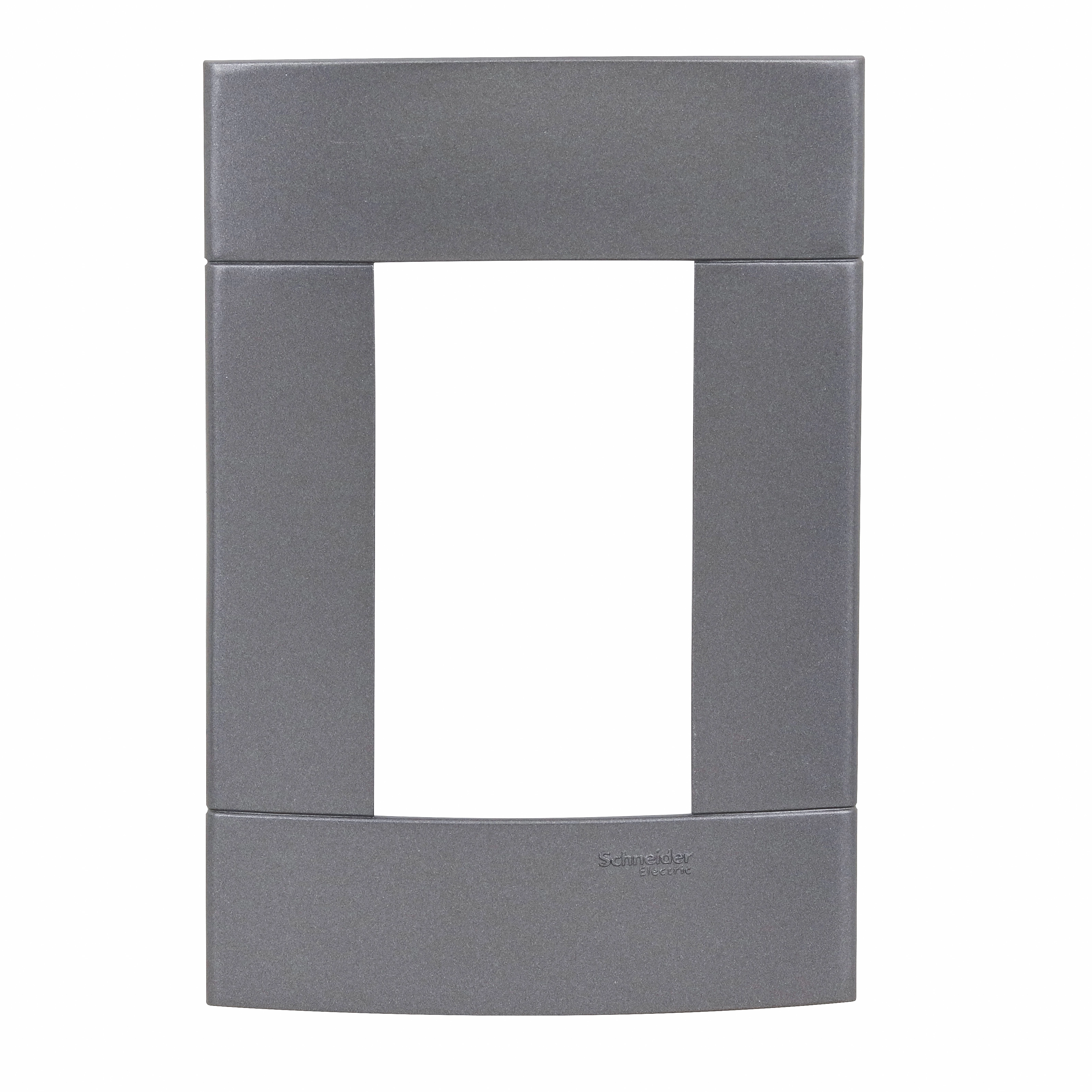 Placa 4X2 3 Módulos Prata Fume Decor Schneider