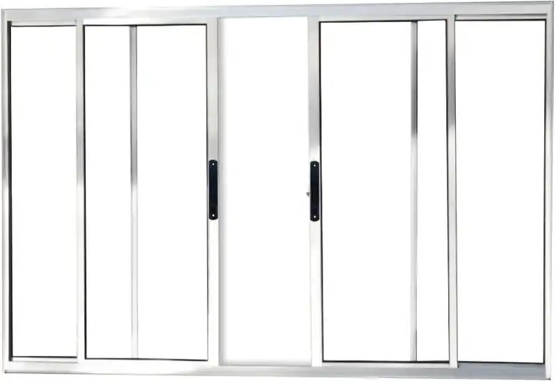 Vitro De Aluminio 4 Folhas Sem Grade Linha Premium Brilhante