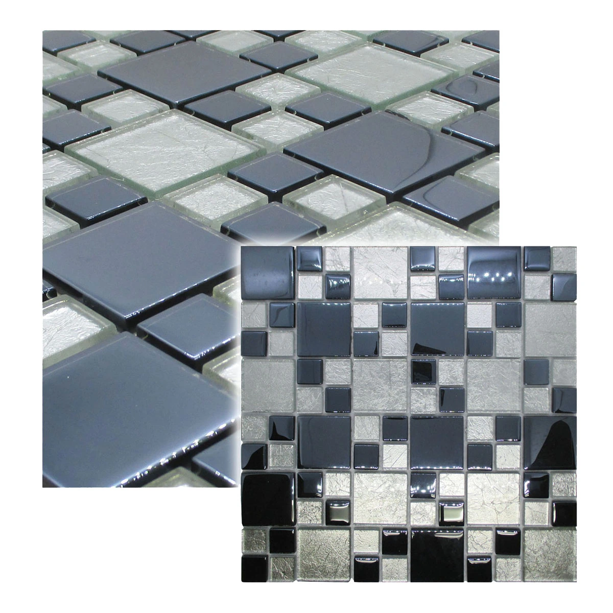 Pastilhas de Vidro Cosmos Metalizada 30x30cm