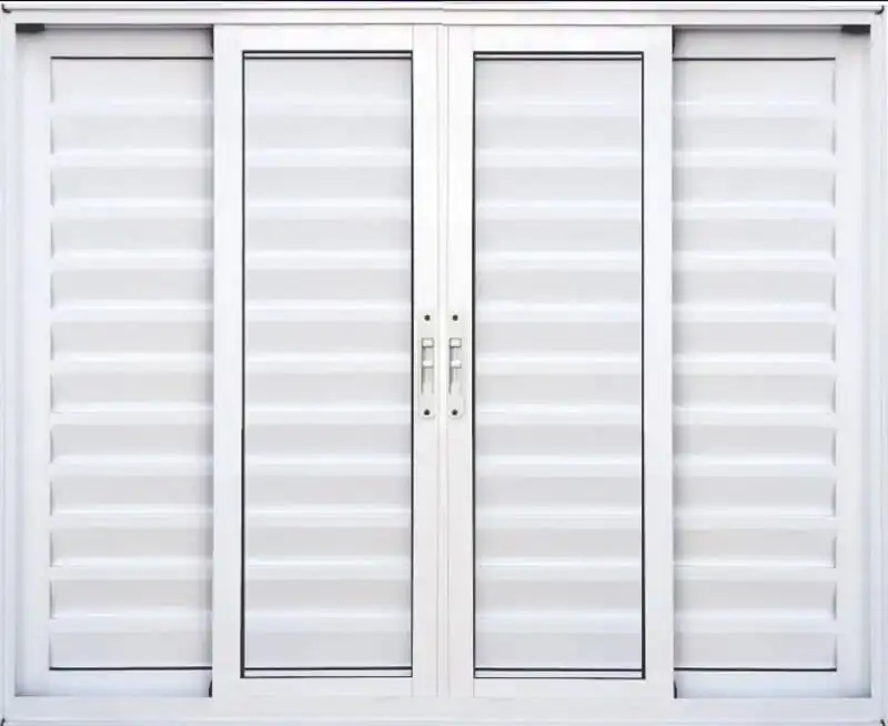 Veneziana De Aluminio 6 Folhas Sem Grade Linha Premium Branco